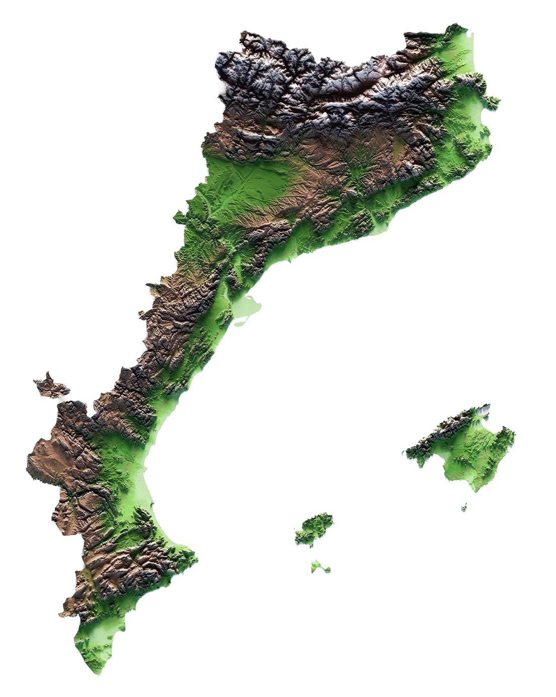 Mapa dels Països Catalans